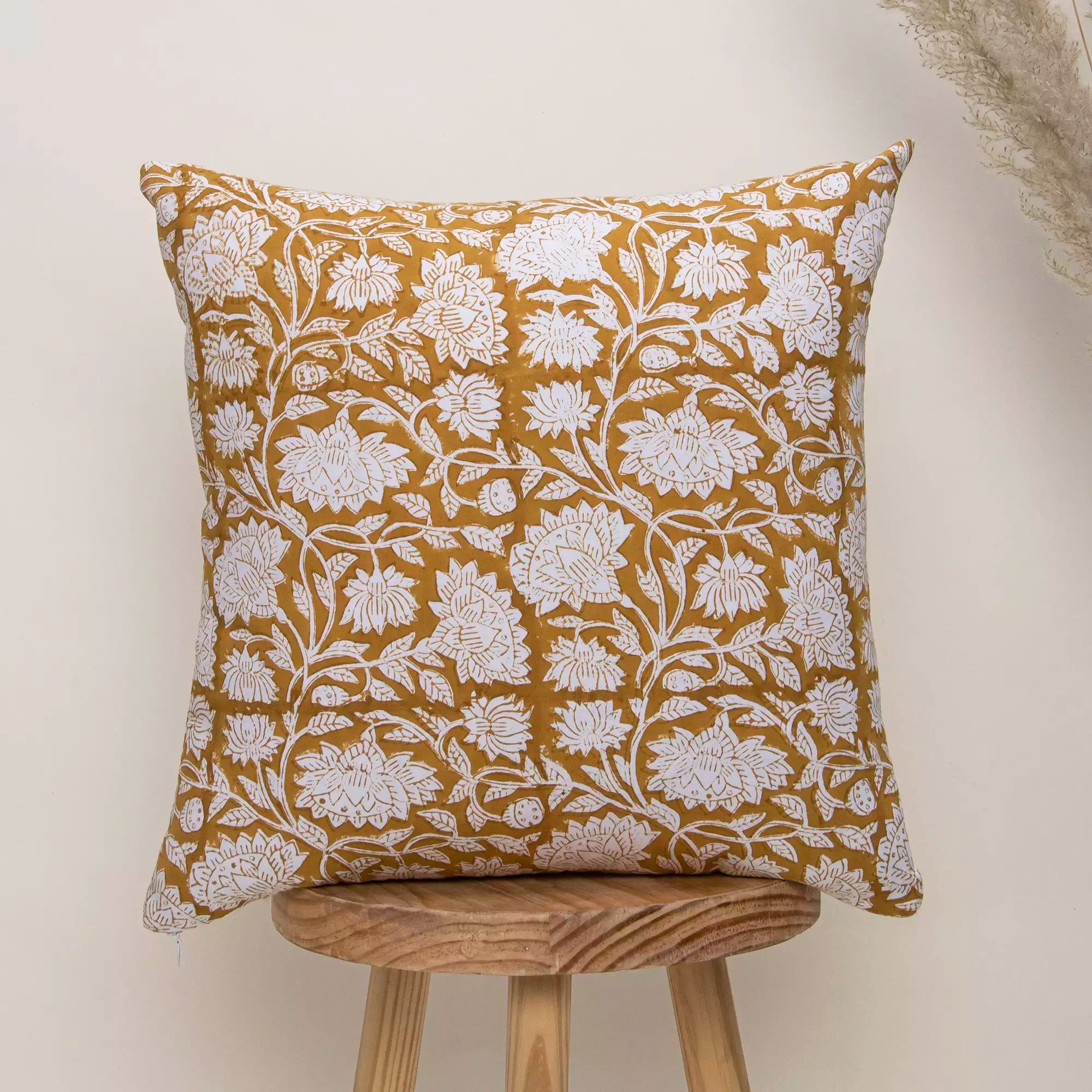 Jaipur Hand Block Print Reversible Sofa Cushion Cover Set